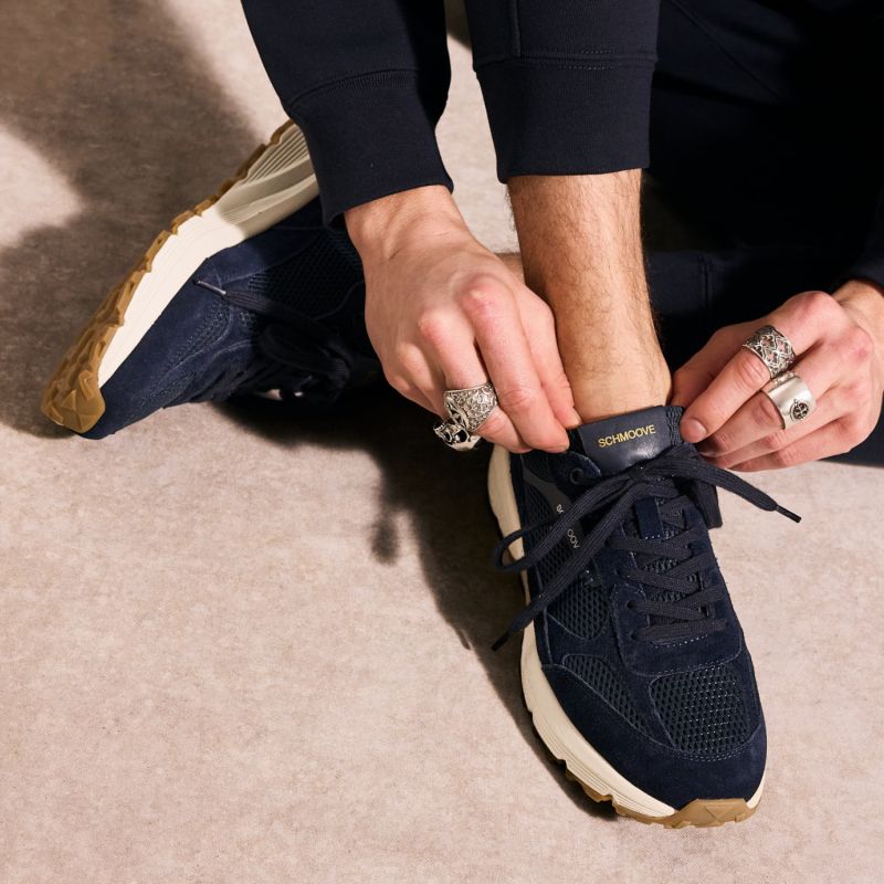 DUSK RUNNER M - MESH/SUEDE - NAVY